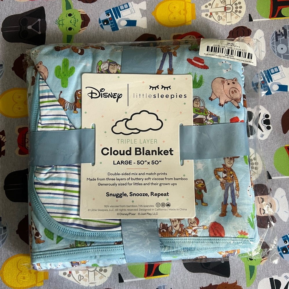 Disney Little Sleepies Cloud Blanket - Toy Story NIB